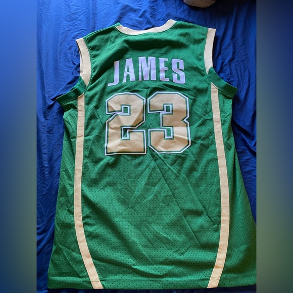 Vintage Nike Lebron James Irish high school jersey size medium - Picture 1 of 4